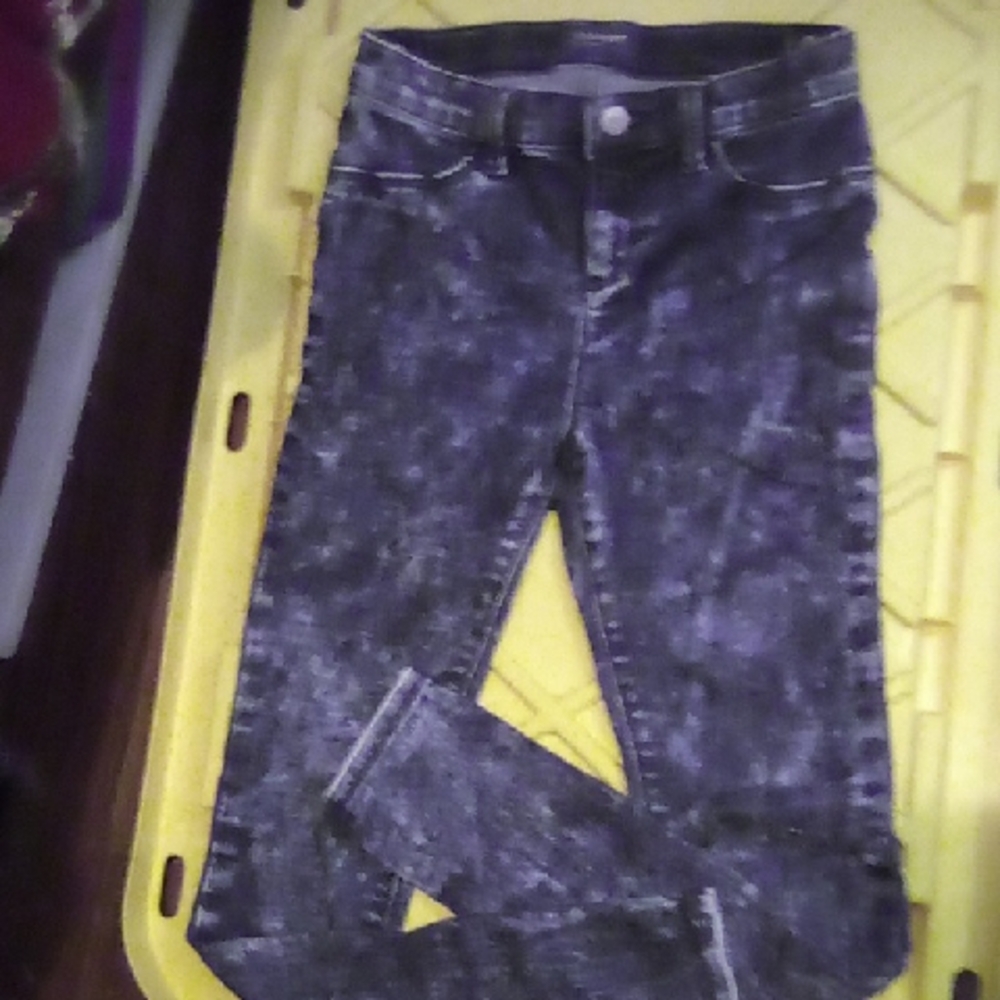 Old Navy 14 Regular Ballerina Faded Stretchy Skinny Blue Jeans.